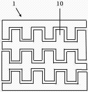 Single-layer ITO (indium tin oxide) wiring structure