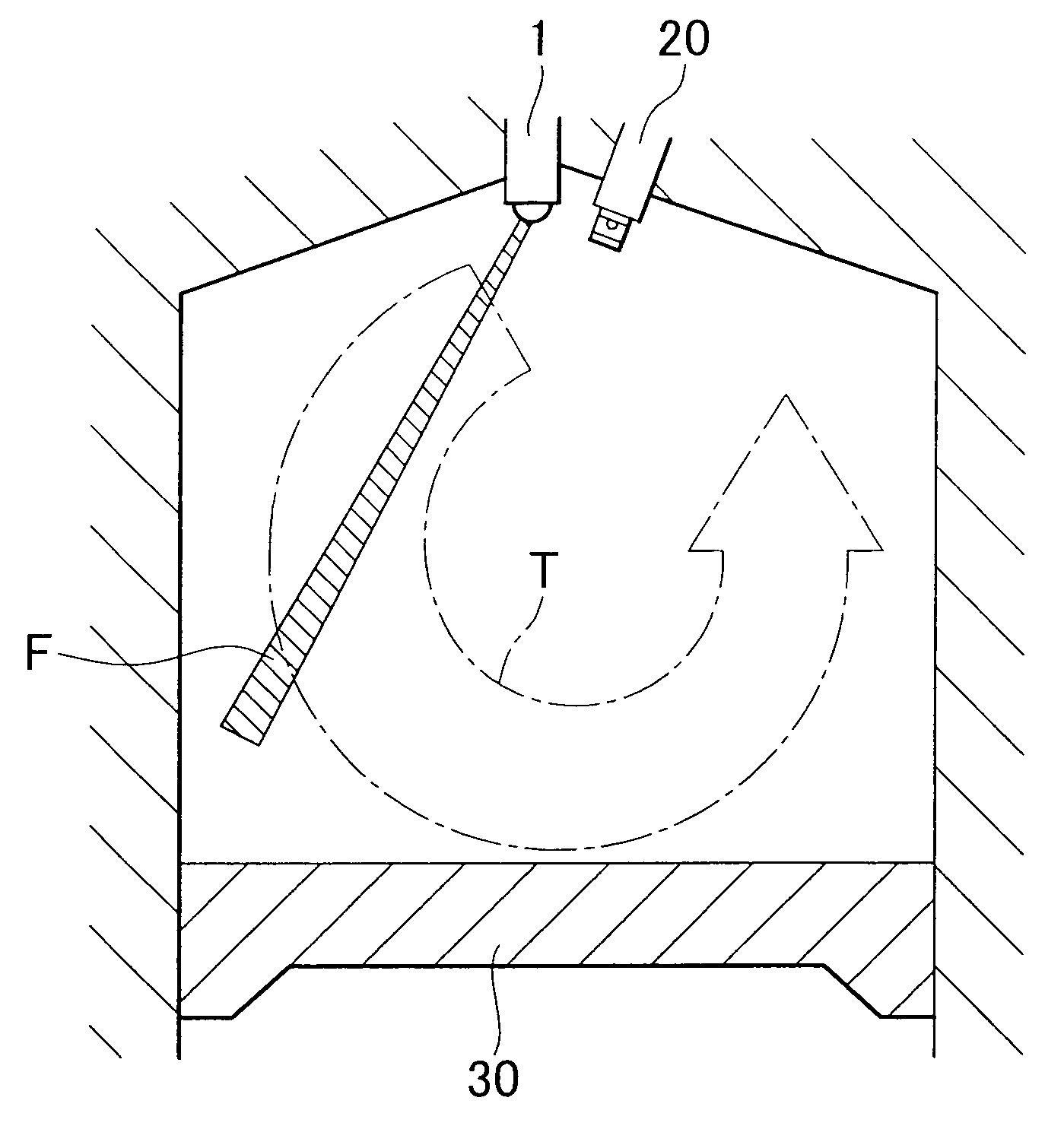 Direct injection spark ignition internal combustion engine and fuel injection method for same