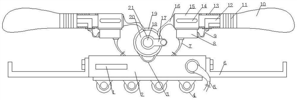 Truck highway toll station control device