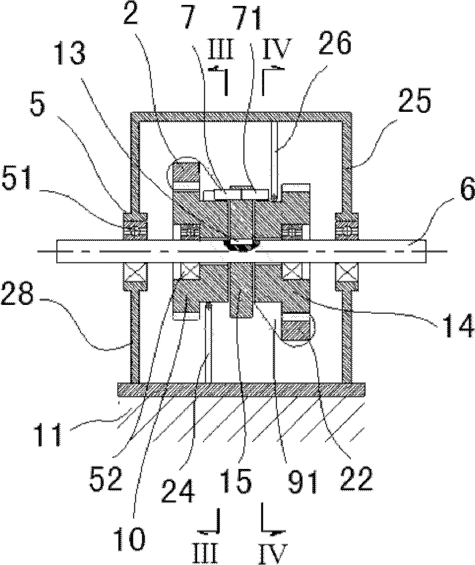 Rotary motion and reciprocating motion converting device