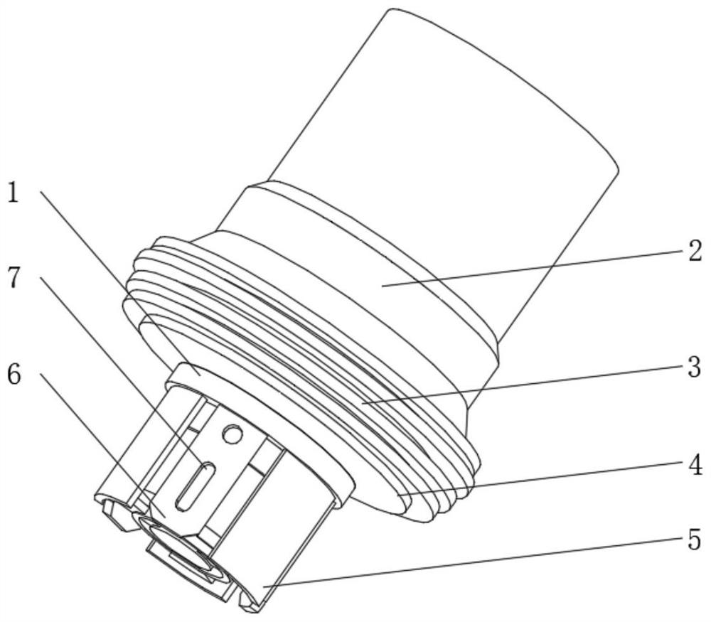 Multi-frame dimming LED spotlight assembly capable of stably working