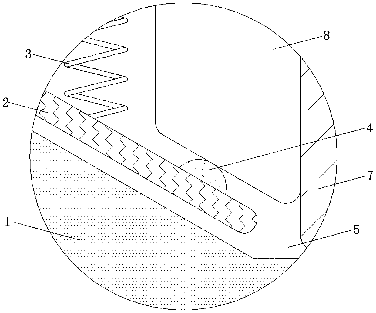 Anti-stall intermittent stirring device for cosmetic materials