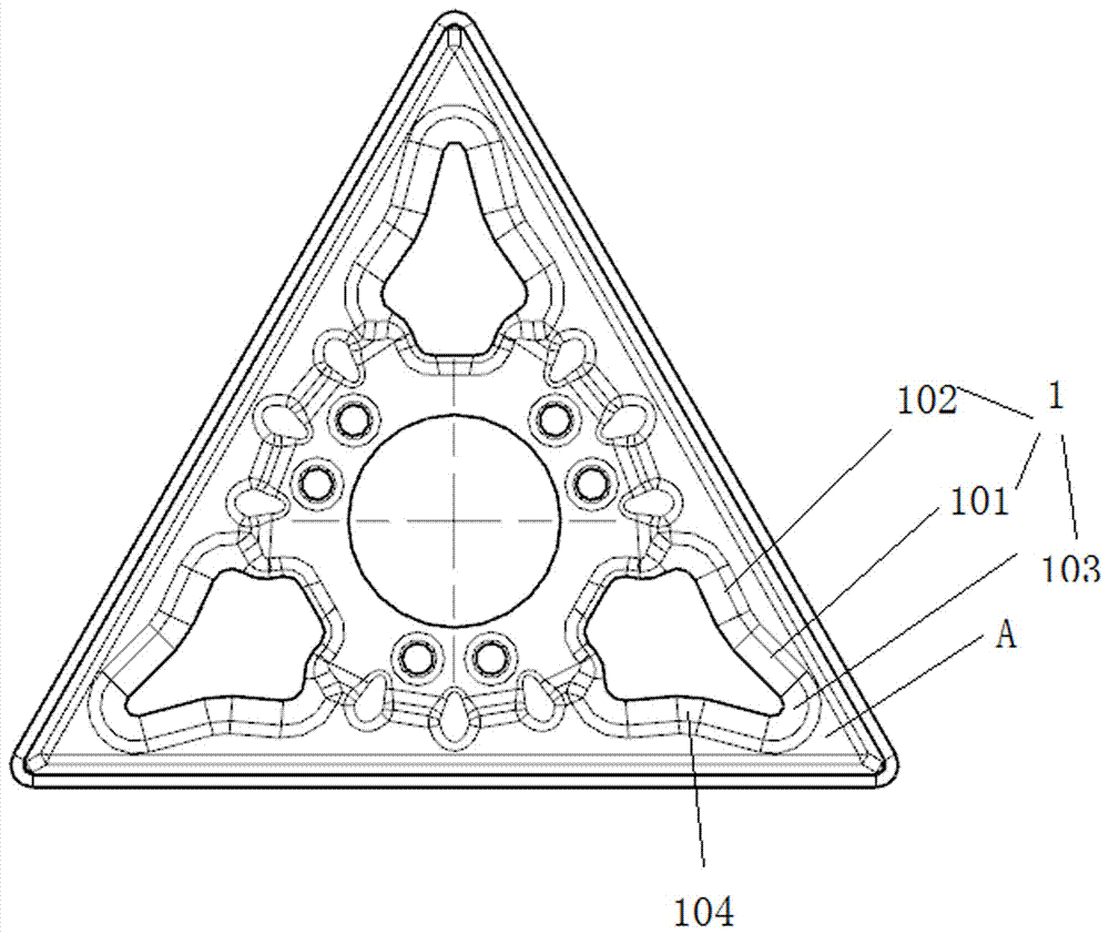 Double-groove type indexable cutting blade