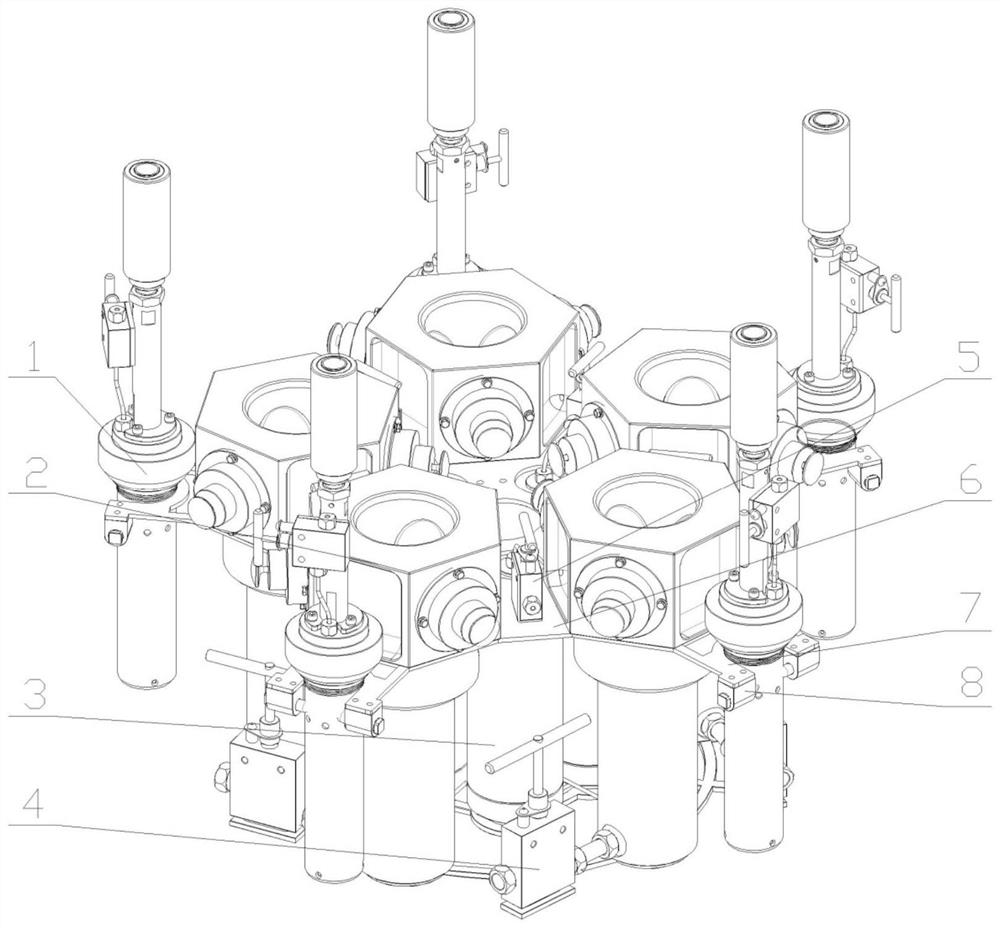 Multi-point seabed surface sediment sampler