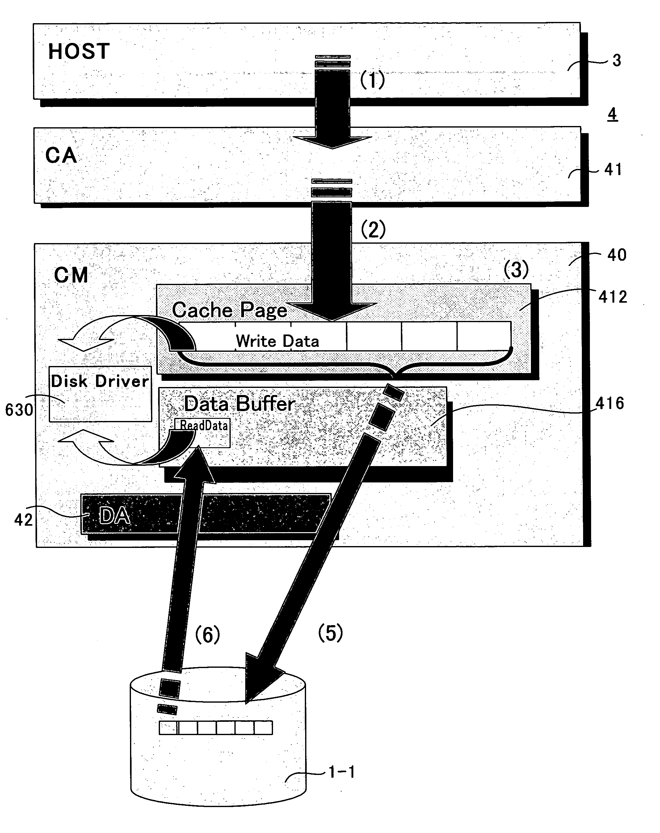 Data storage system, data storage control device, and write error diagnosis method for disks thereof