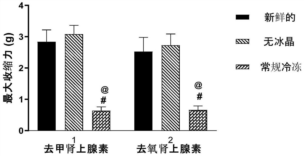 A blood vessel ice crystal-free cryopreservation solution and blood vessel preservation method