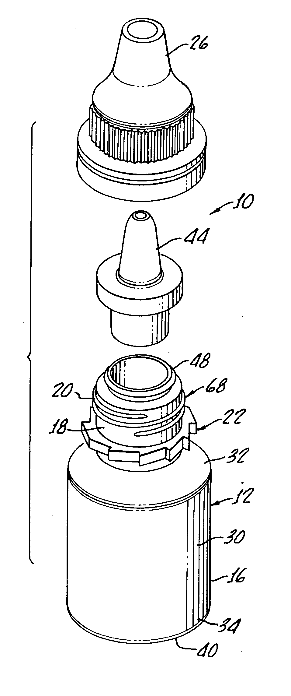 Autoclaveable small-volume dropper bottle