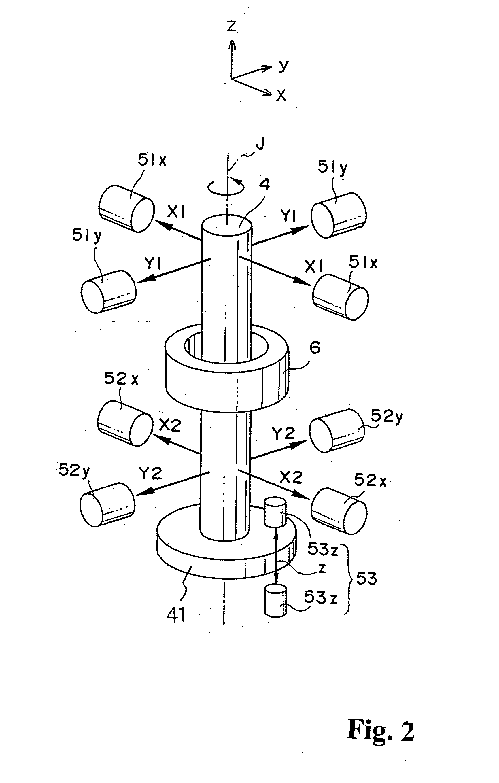 Magnetic bearing control device