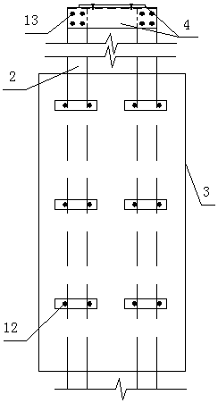 An integrated structure and construction method of foundation pit support of urban underground comprehensive pipe gallery and external formwork of underground structure