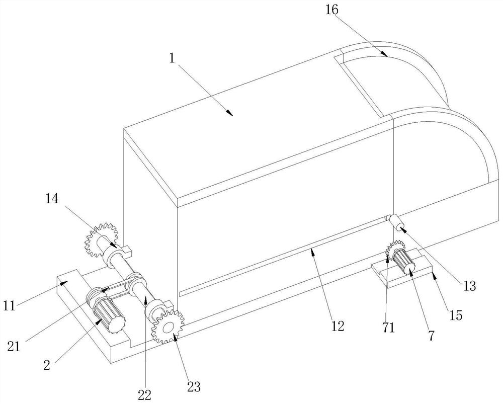 A kind of eps protective structure for washing machine tub