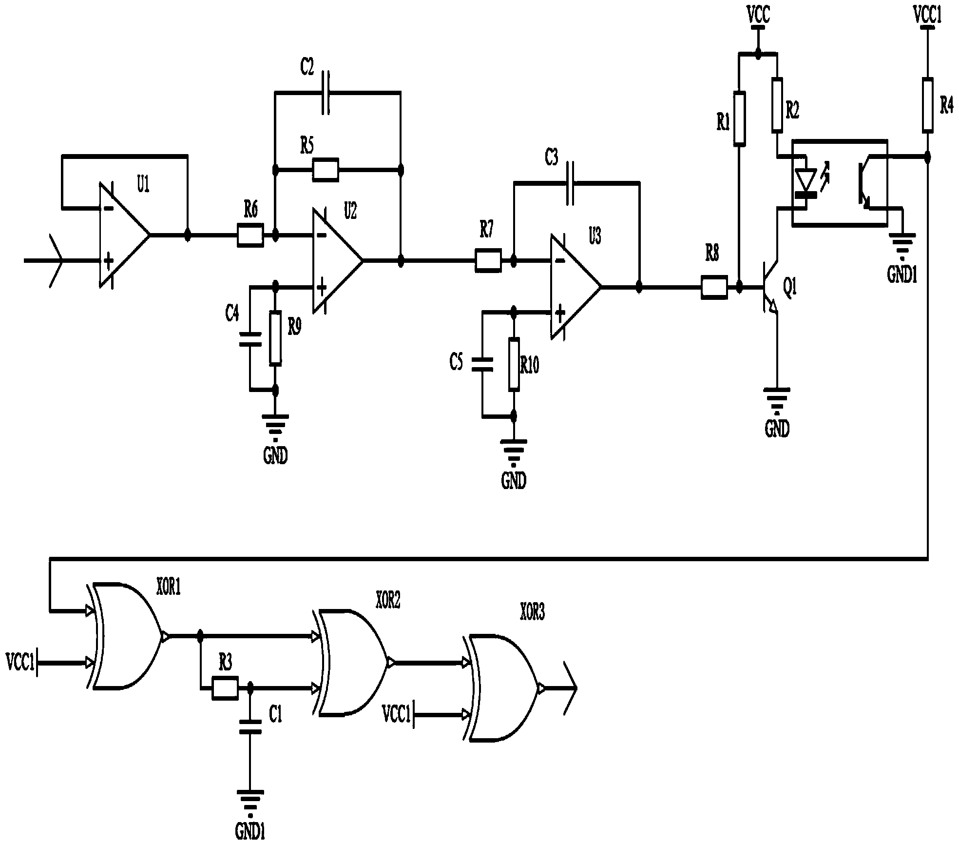 Zero-voltage control circuit for small signals