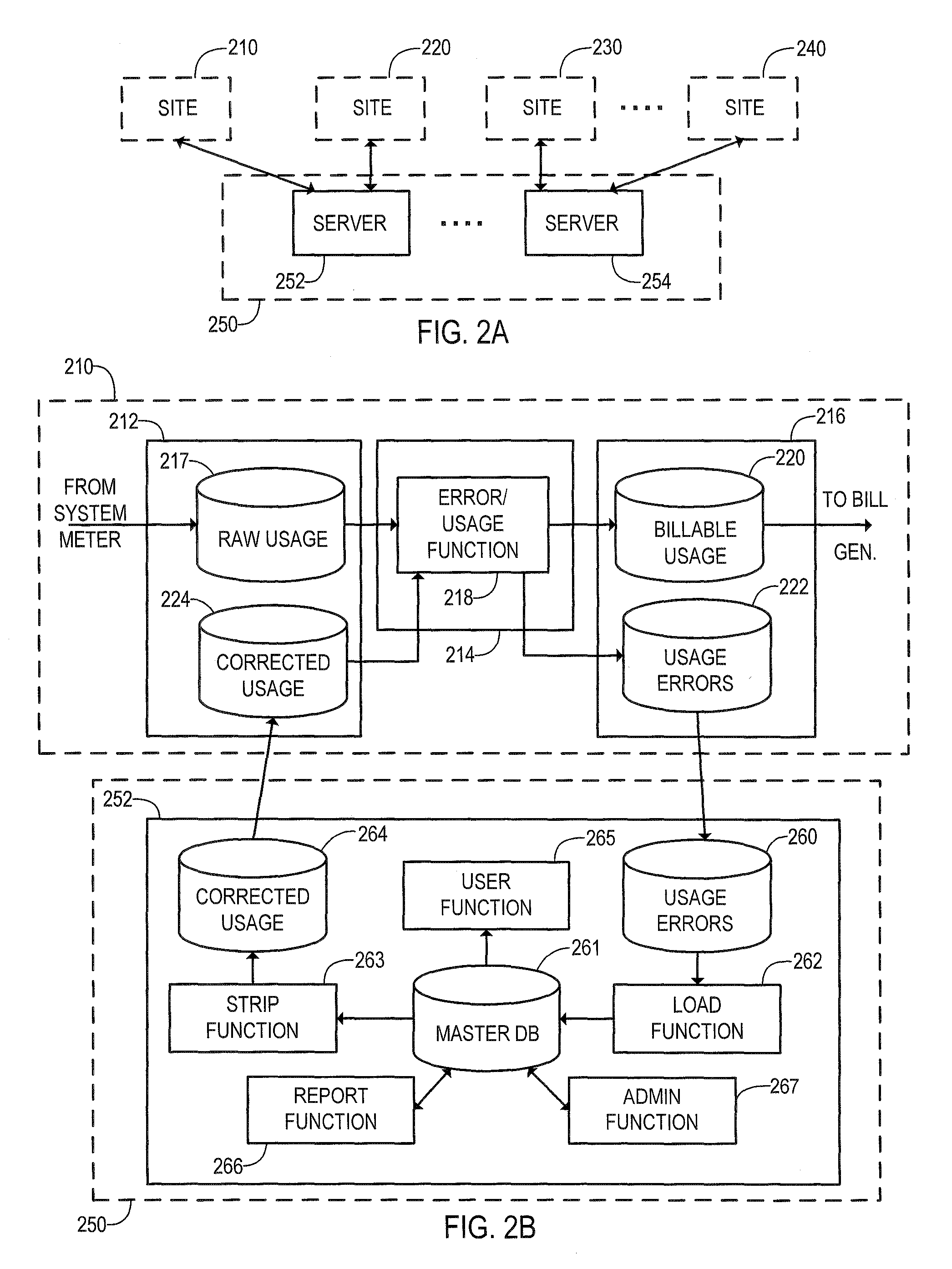 Method and system for server-based error processing in support of legacy-based usage and billing systems