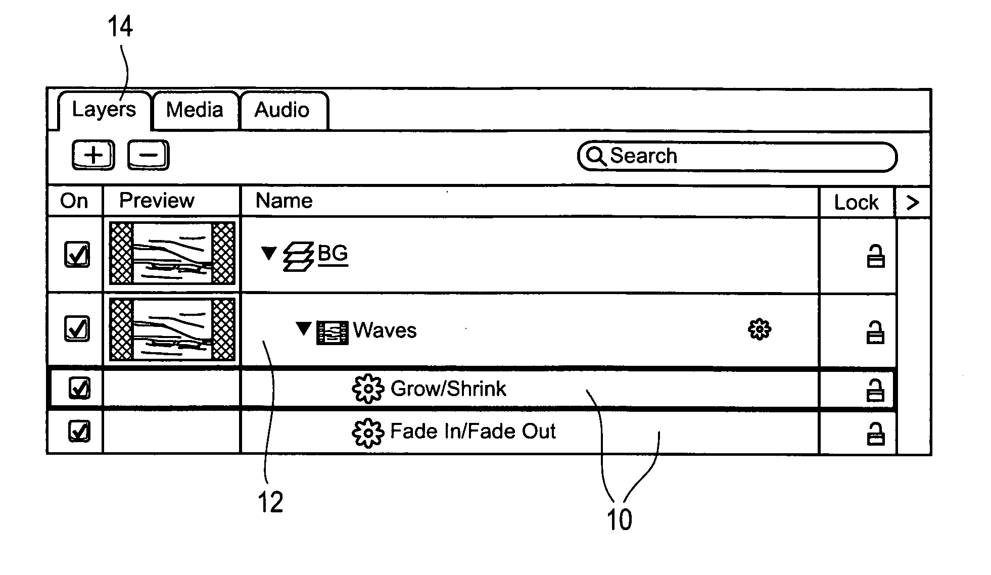 User interface for controlling animation of an object