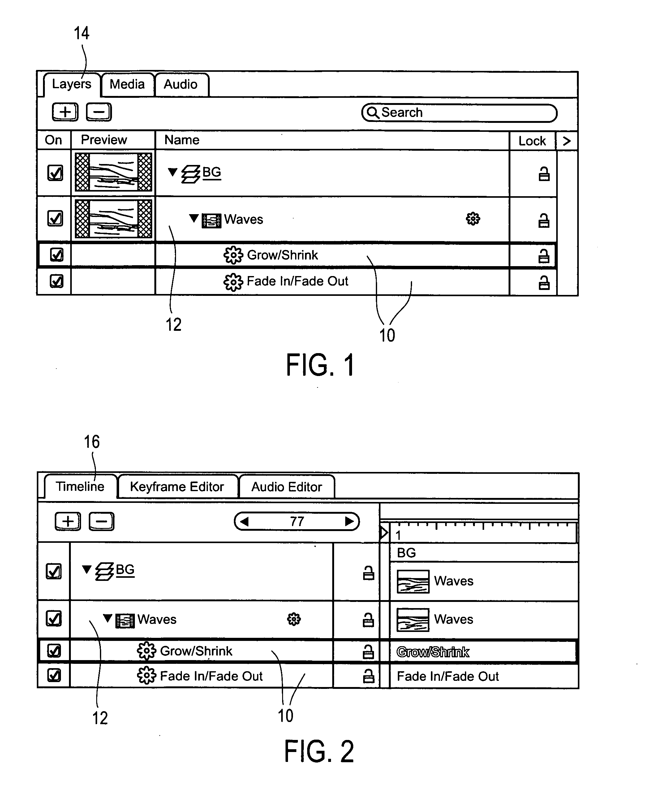 User interface for controlling animation of an object