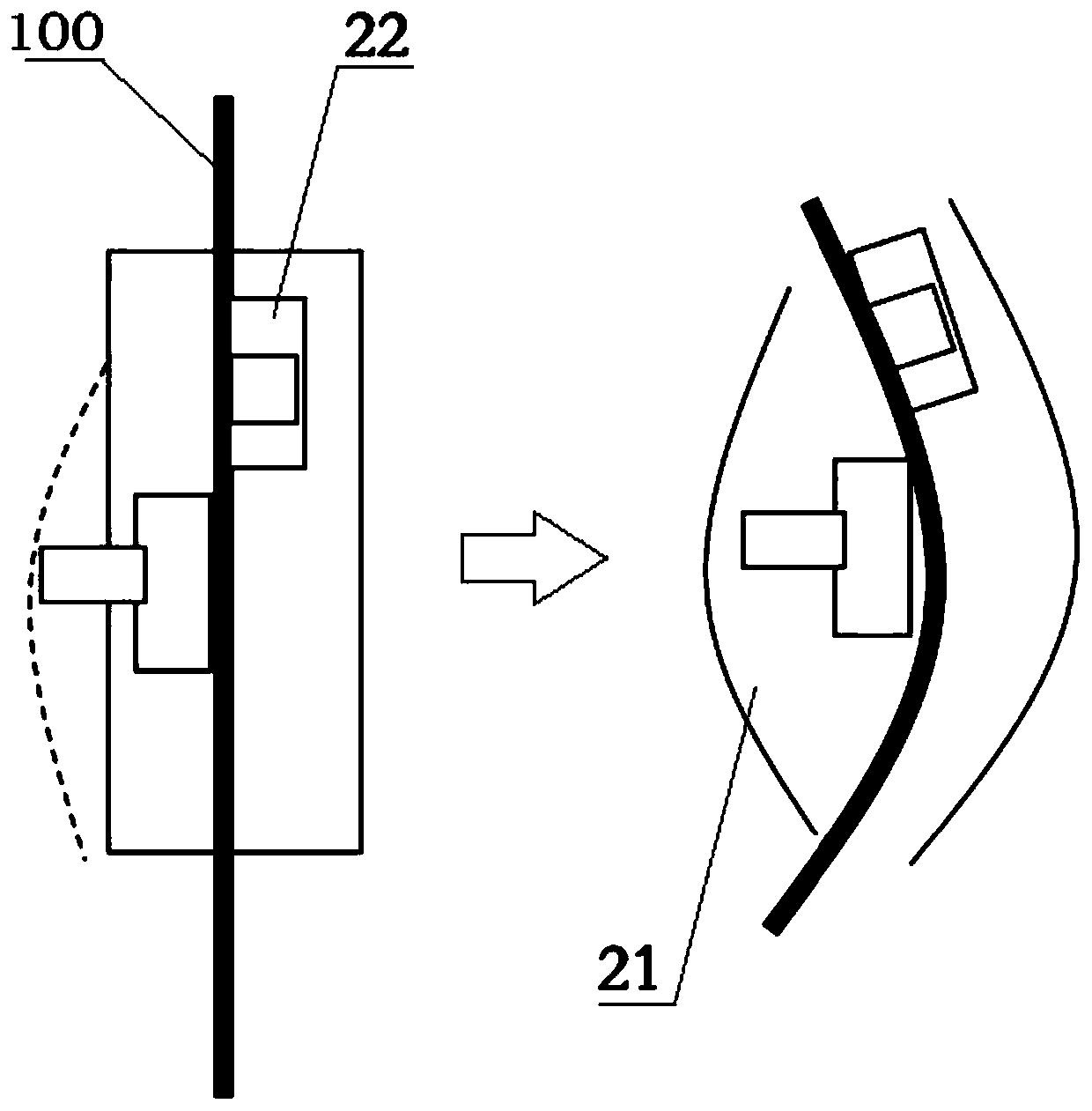 Mobile cable capable of automatically crawling