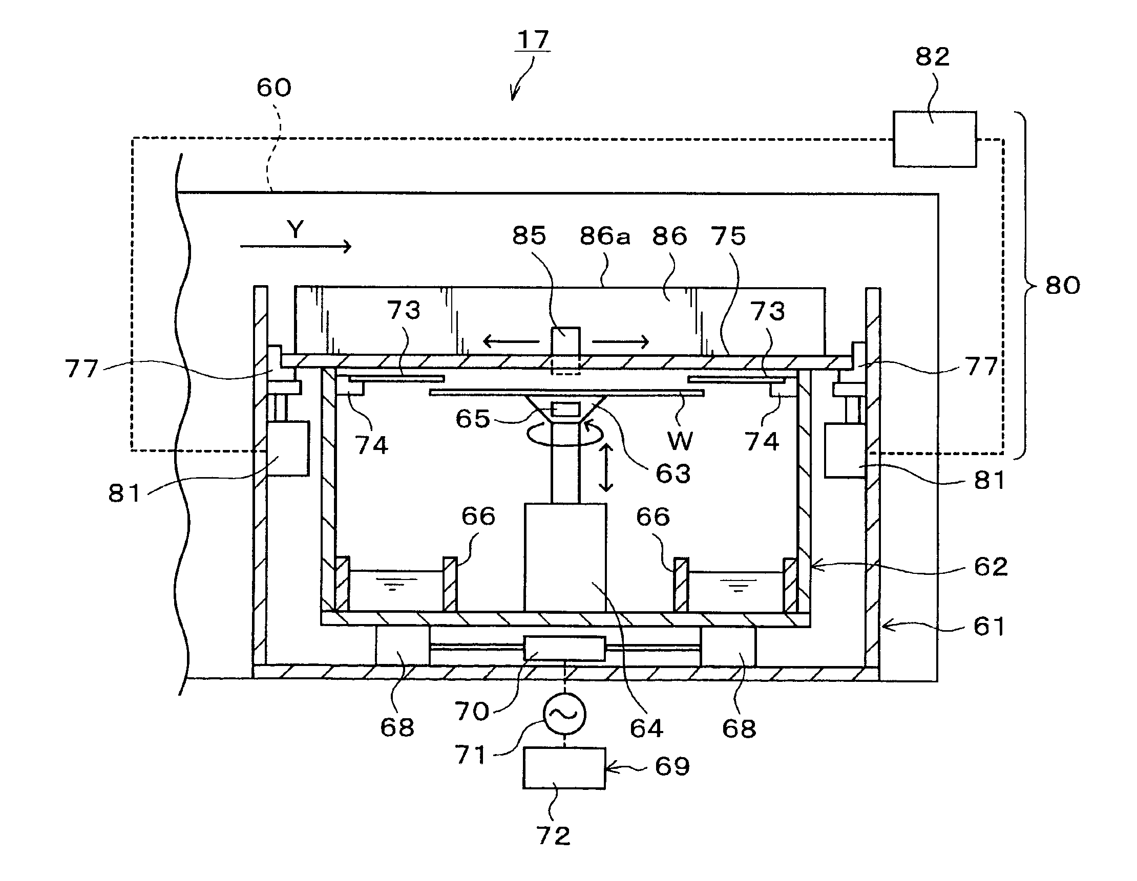 Substrate coating unit and substrate coating method