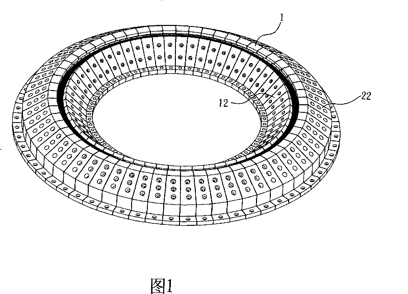 Inclined type double-face circular disc knitting machine