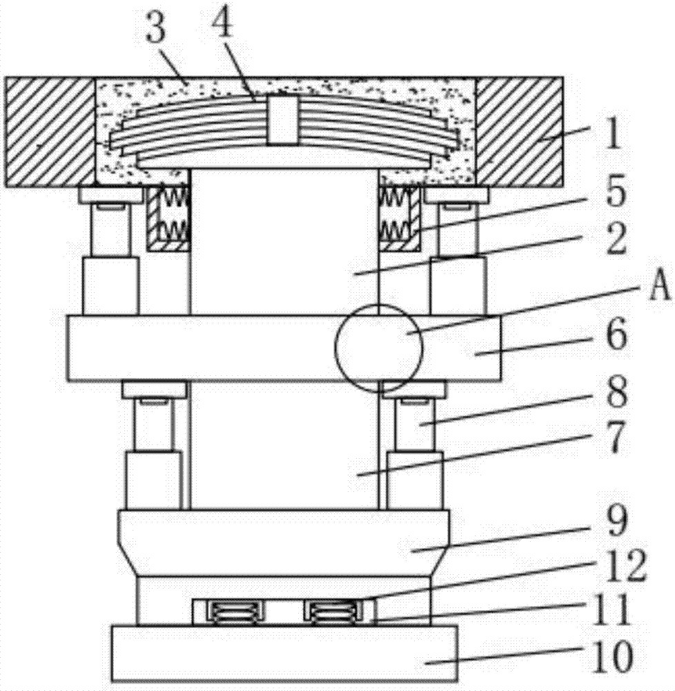 Anti-seismic device with overturn-preventing function for road bridge