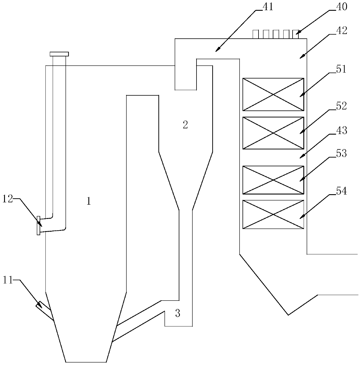 Circulating fluidized bed combustion method for adjusting superheated steam temperature