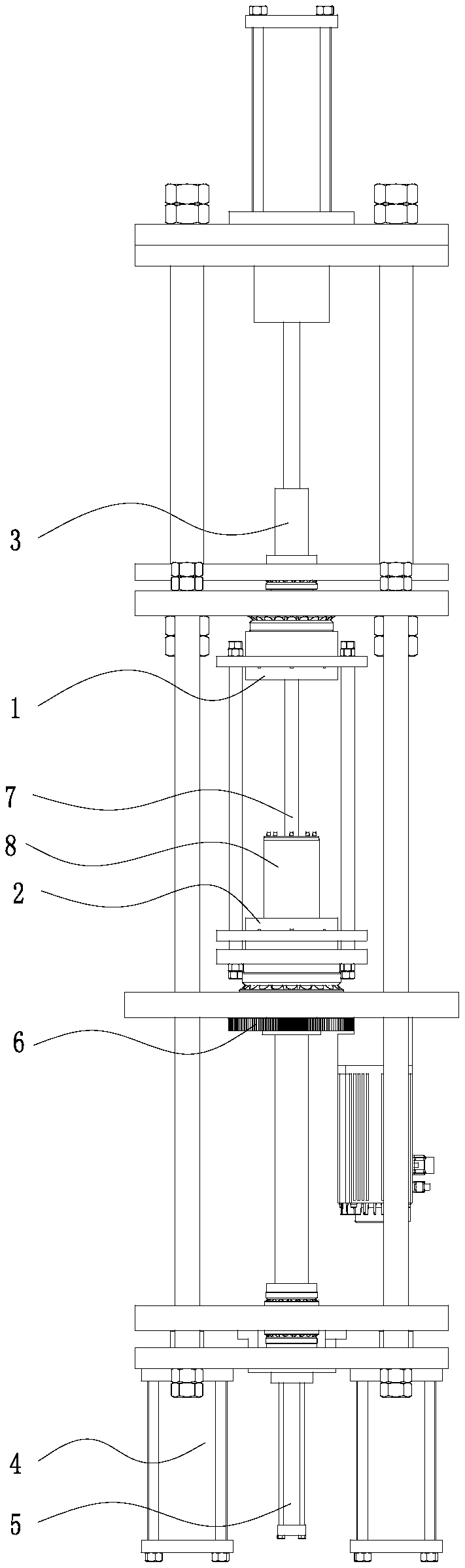 Supercharged centrifugal casting device for motor rotor