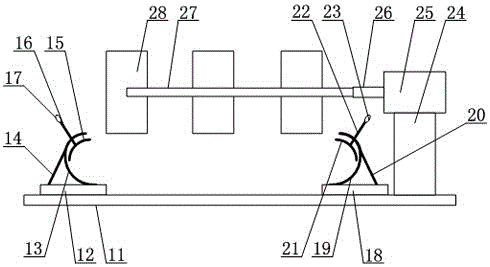 Rotary-cut precision machining device for straight-tooth rack