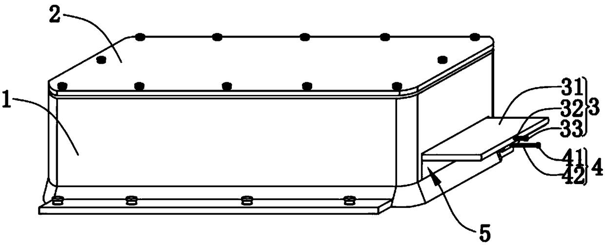 A vehicle-mounted battery storage box of a new energy vehicle