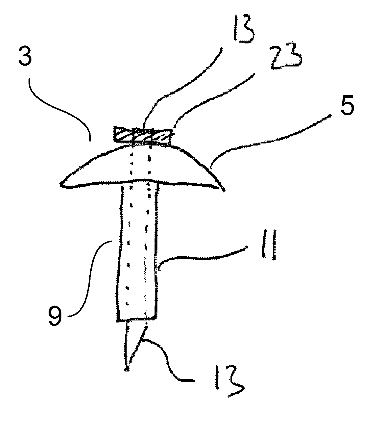 Insertion device with pivoting action