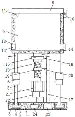 Fishpond feed casting device even in feed casting