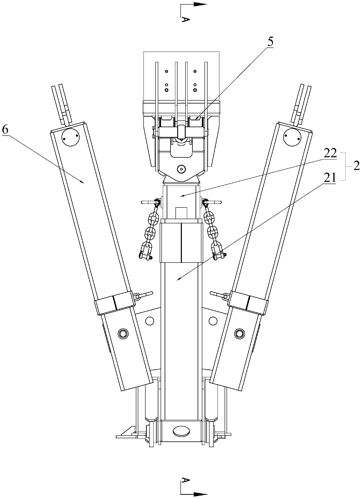 Drive structure, main mechanical arm and auxiliary mechanical arm