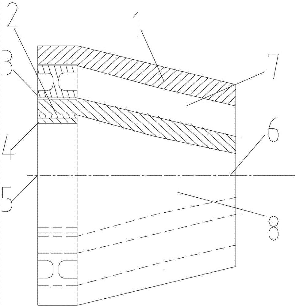 Concentric ring-shaped clearance draft fan airflow nozzle