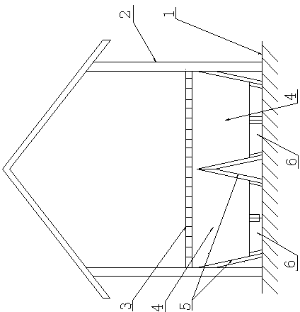 Standardized sheep fold with excrement removal system