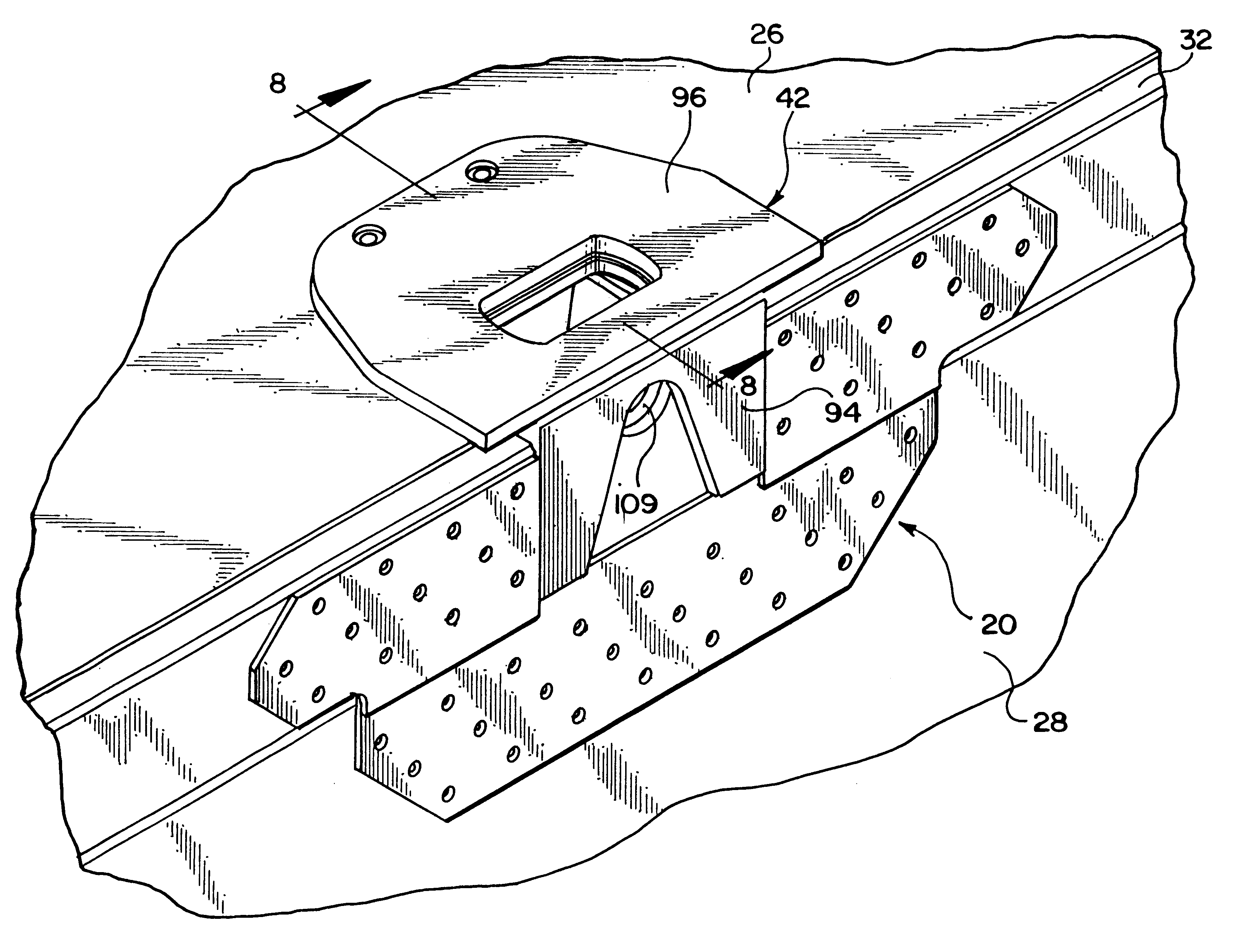 Multi-component lifting assembly for a container