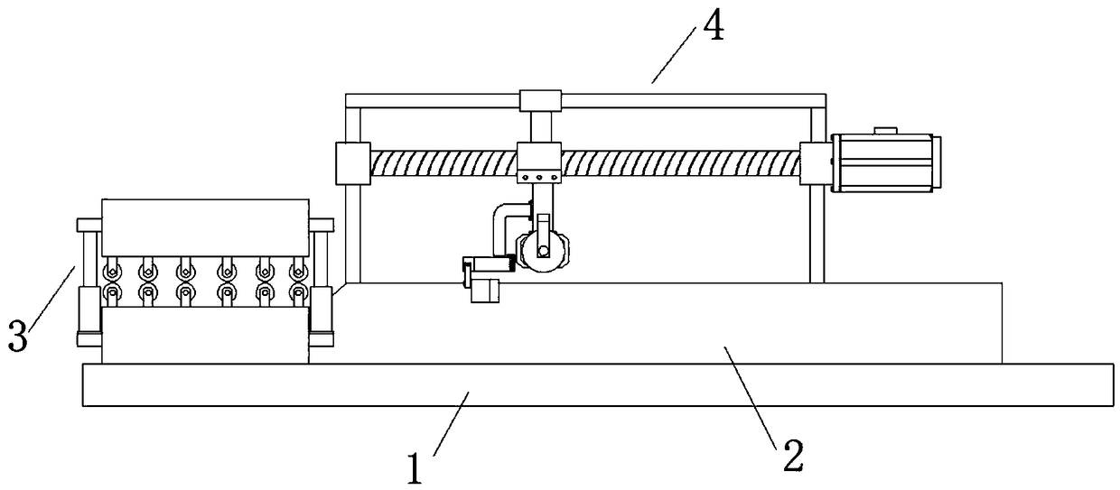 Fur grinding device for fur processing
