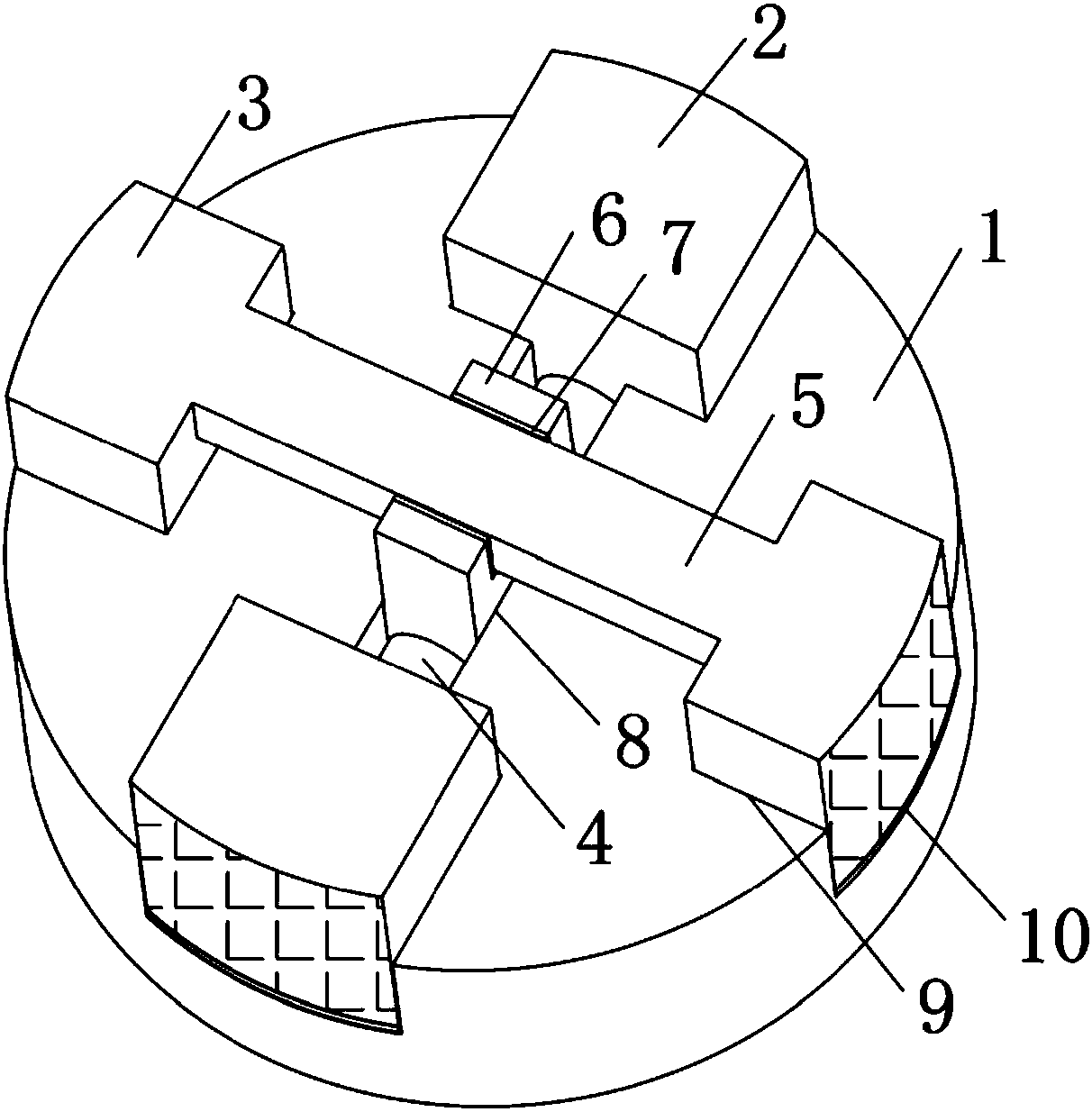 Touch induction electrode structure