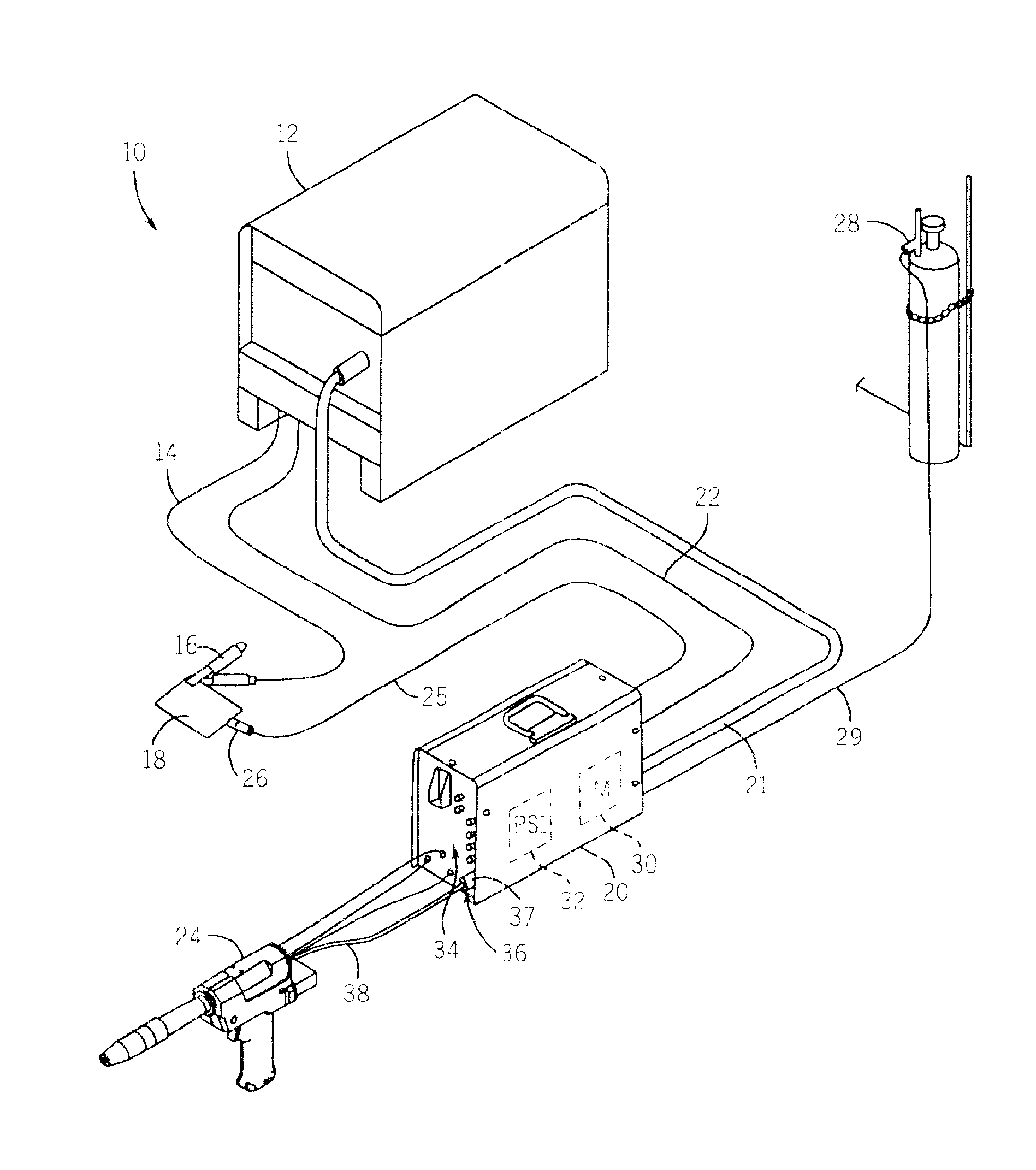 Method and apparatus to automatically determine type of gun connected to a wire feeder