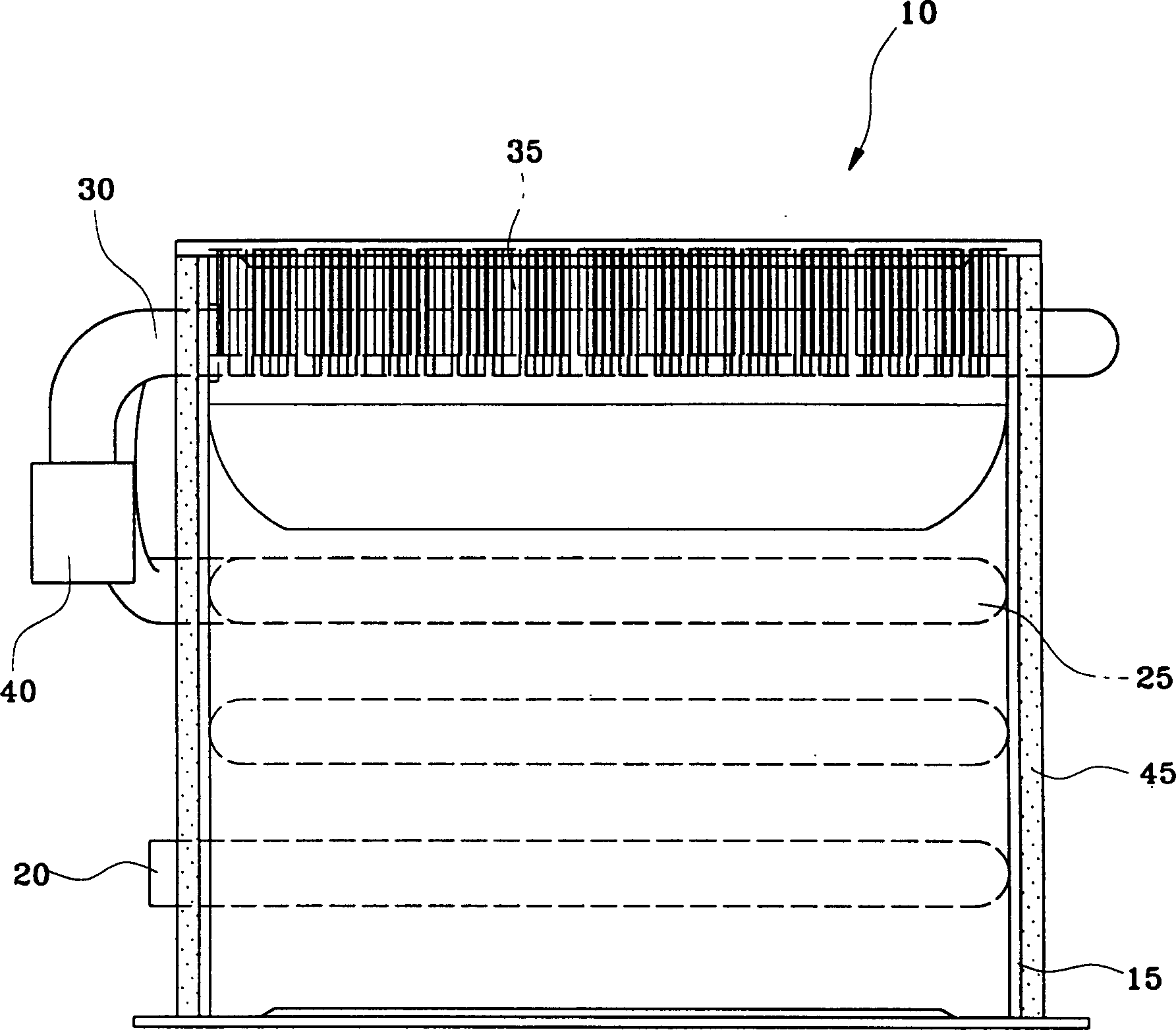 Combustion chamber of gas boiler