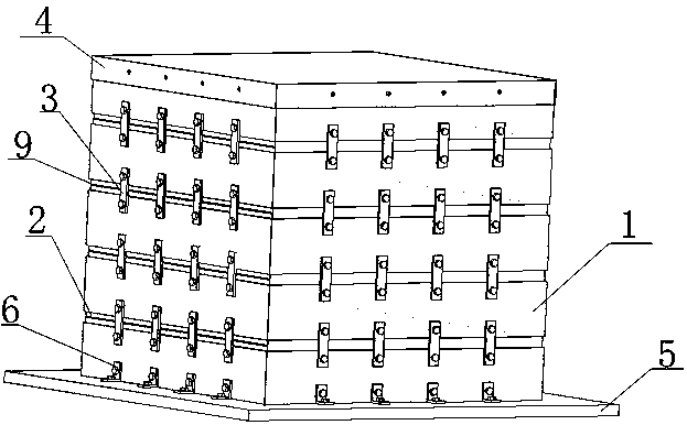 Test box for determining pulverized coal deposition change along with railway ballast depth