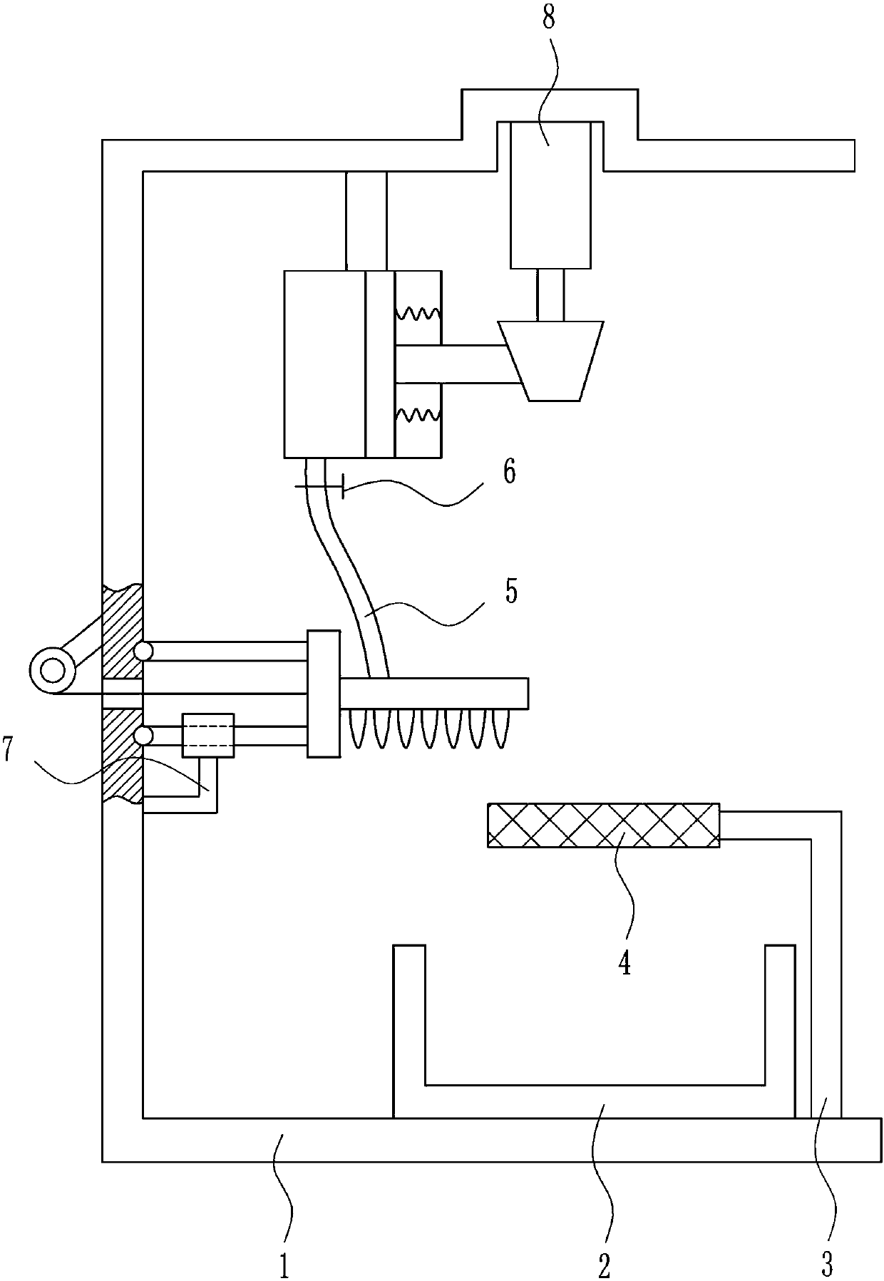 Efficient derusting device for sewage pump