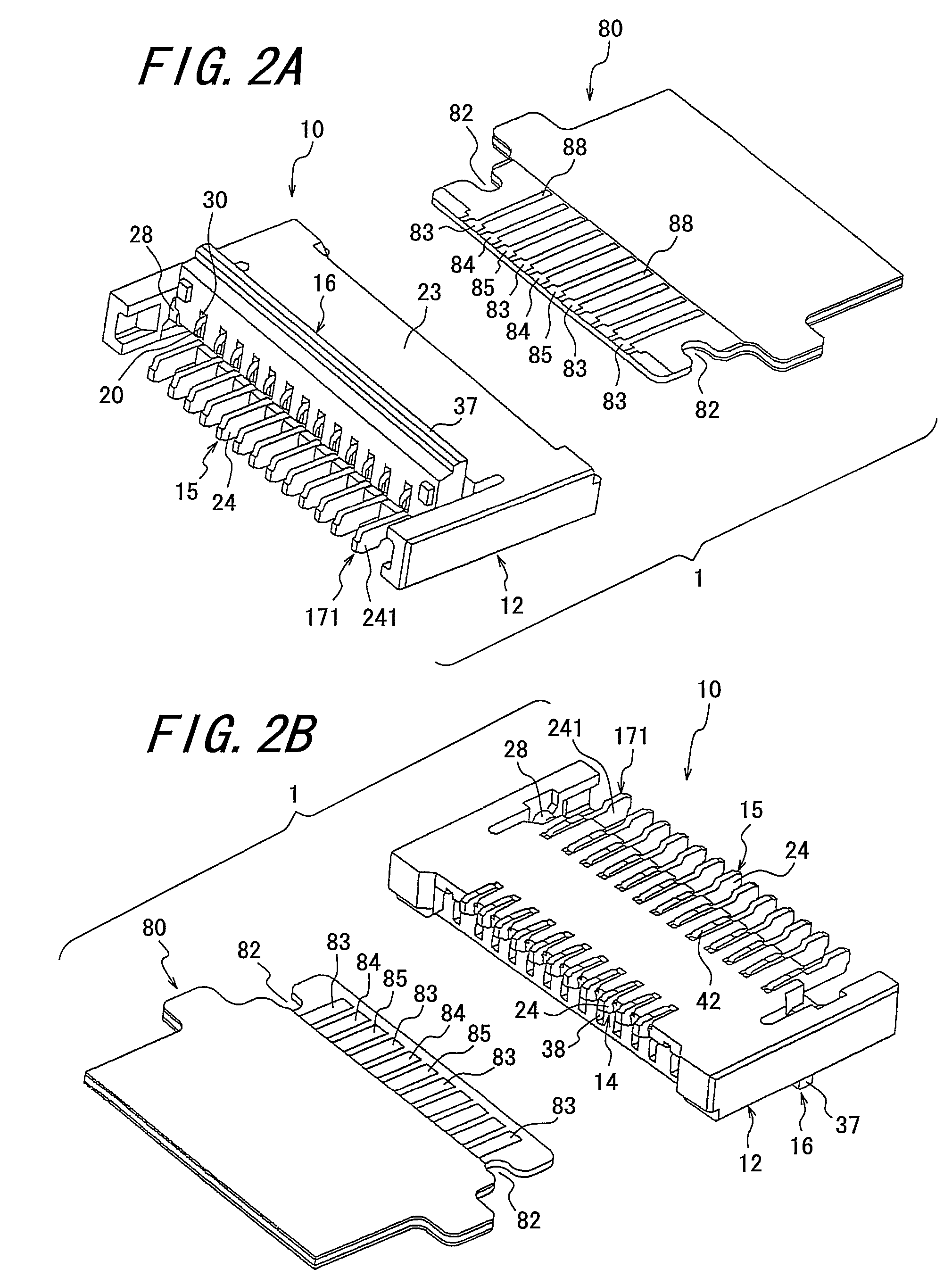 Flexible circuit board connector