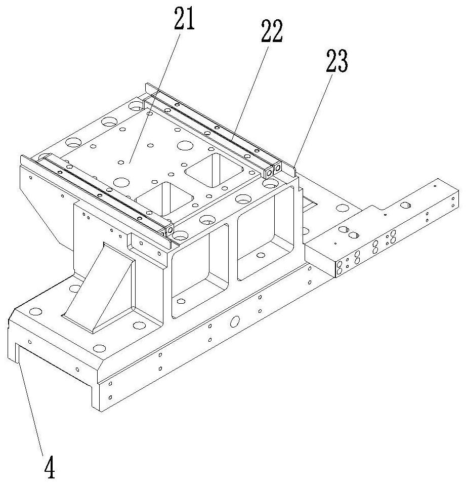 Moving device for laser repairing equipment