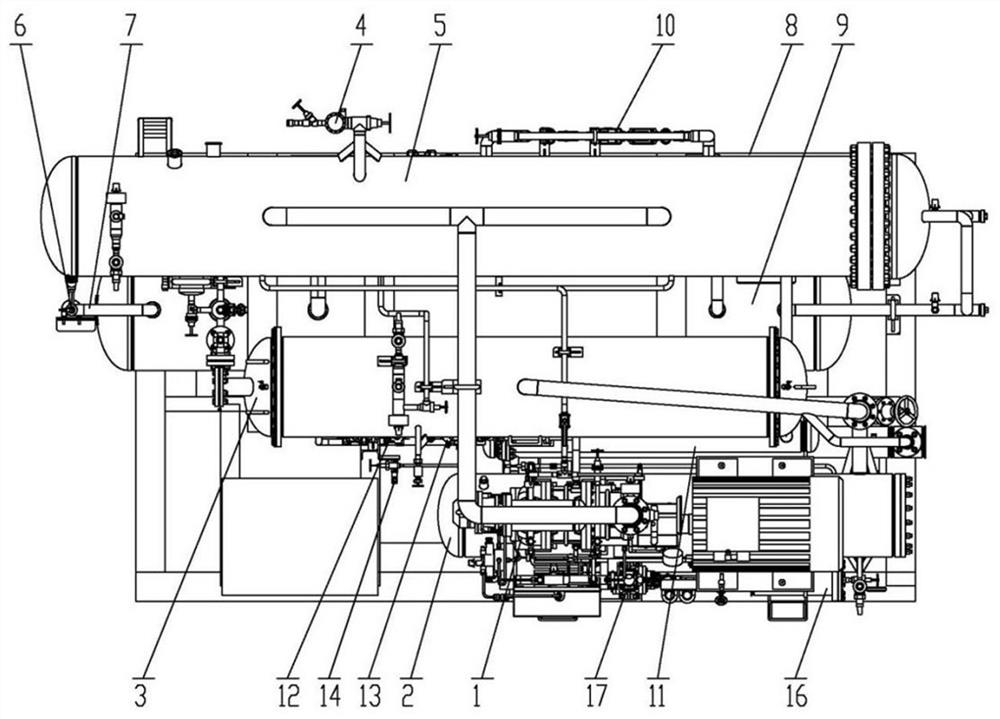 Carbon dioxide refrigerating unit for artificial stratum freezing system