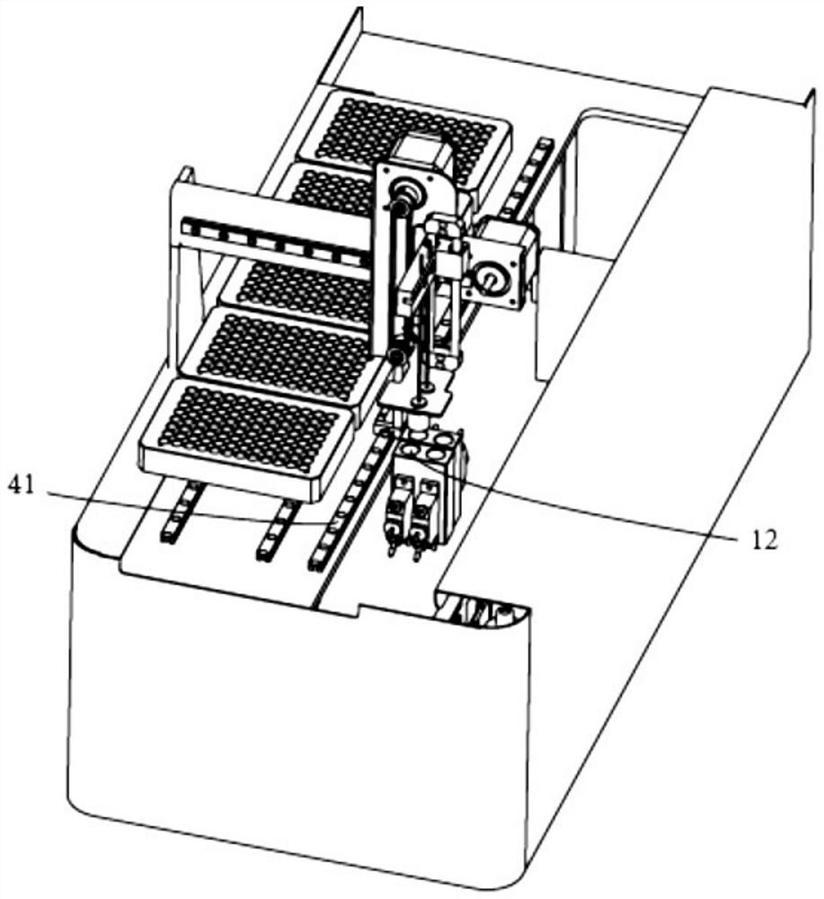 Bacterium counting device with blind operation indication mechanism