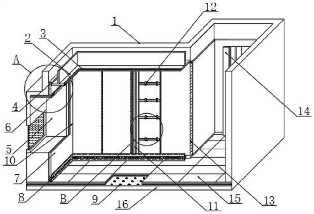 Indoor decoration connecting piece combination system