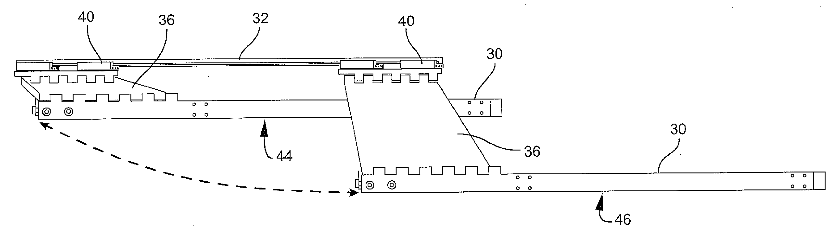 Deployable dining table