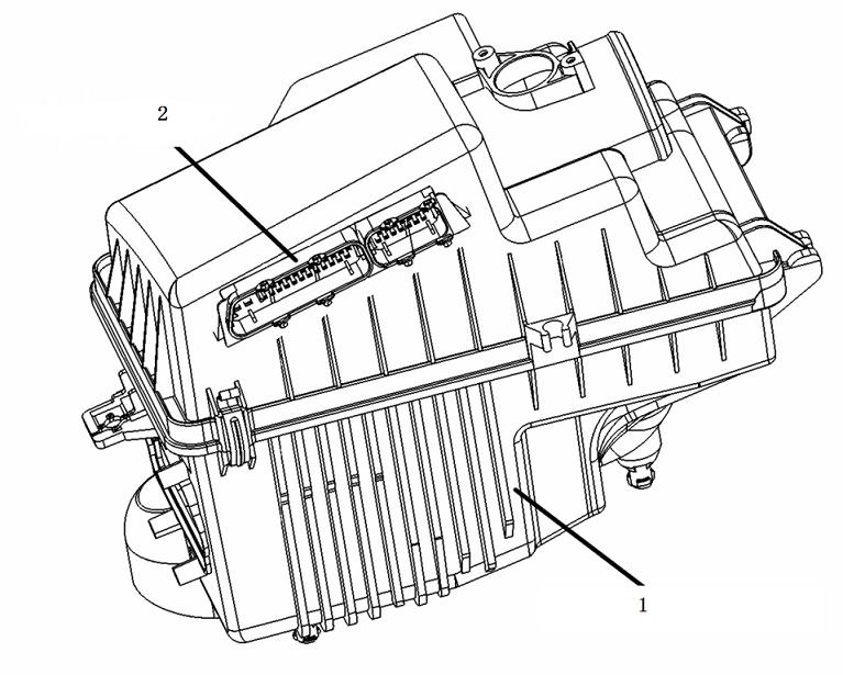 Engine computer assembly integrated into air filter