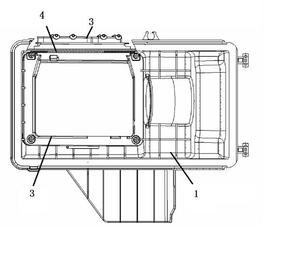 Engine computer assembly integrated into air filter