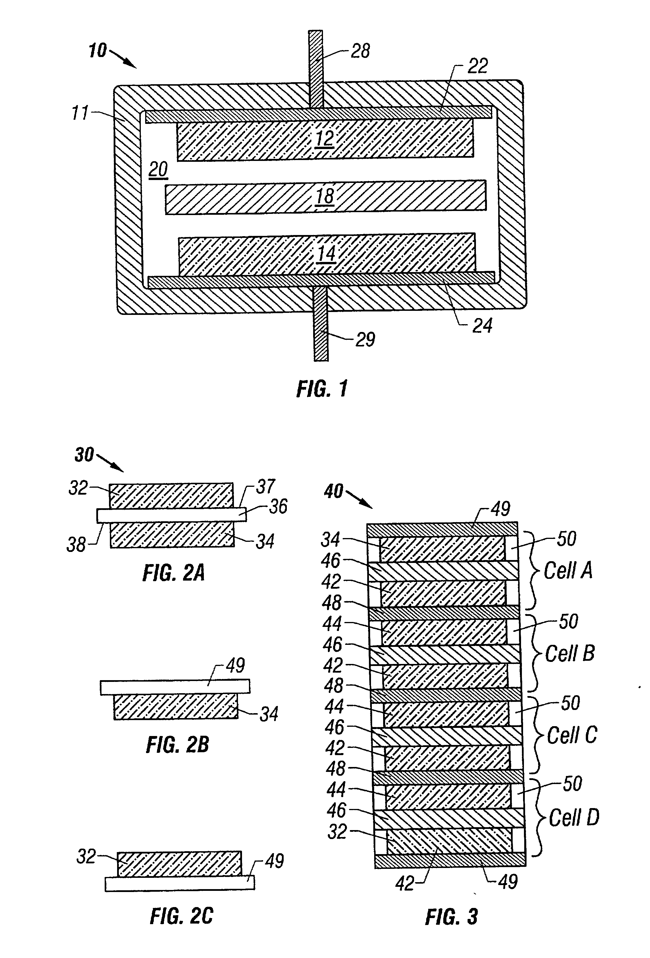Method of making a multi-electrode double layer capacitor having single electrolyte seal and aluminum-impregnated carbon cloth electrodes
