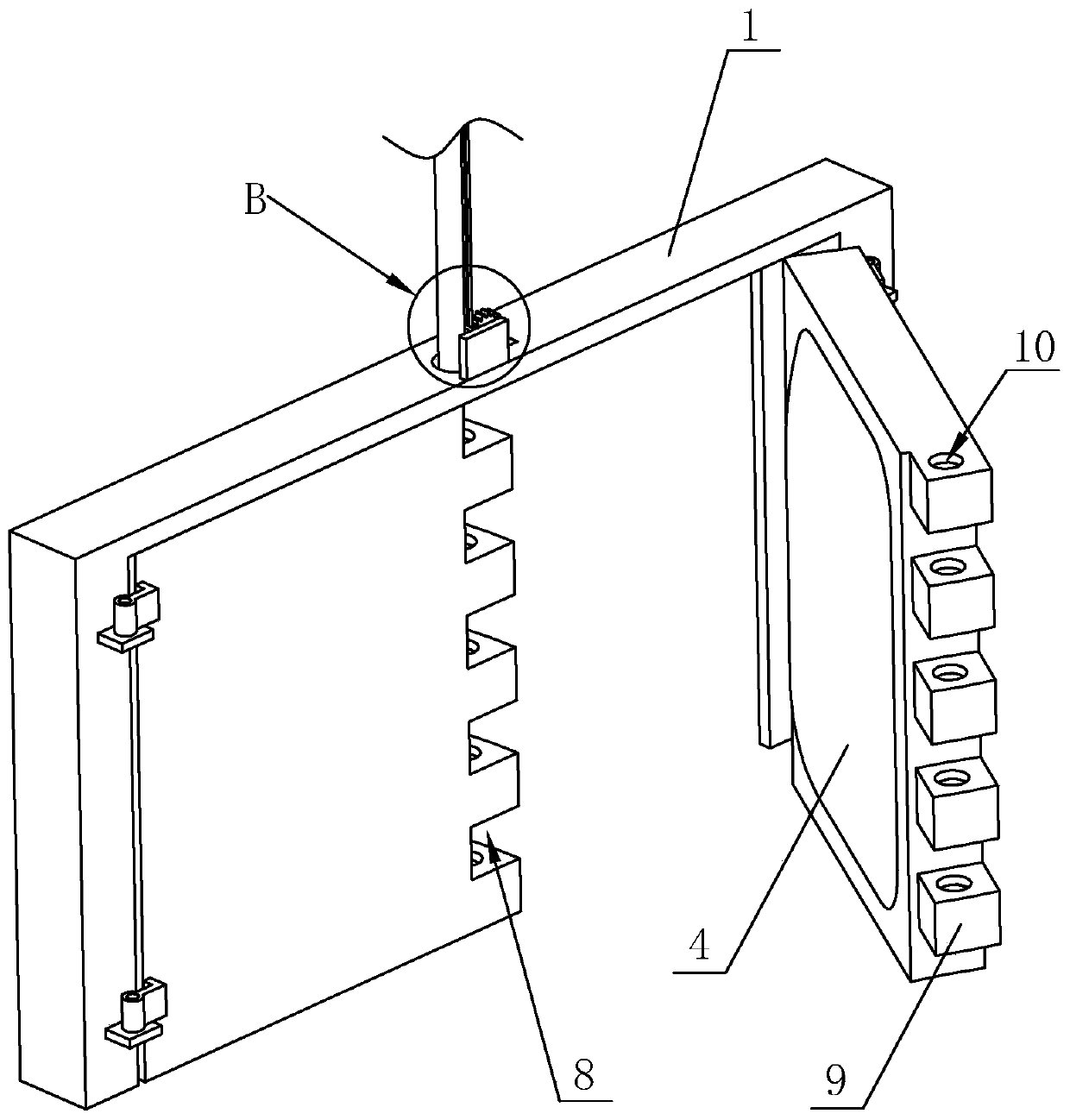 Double-opening-type civil air defence door