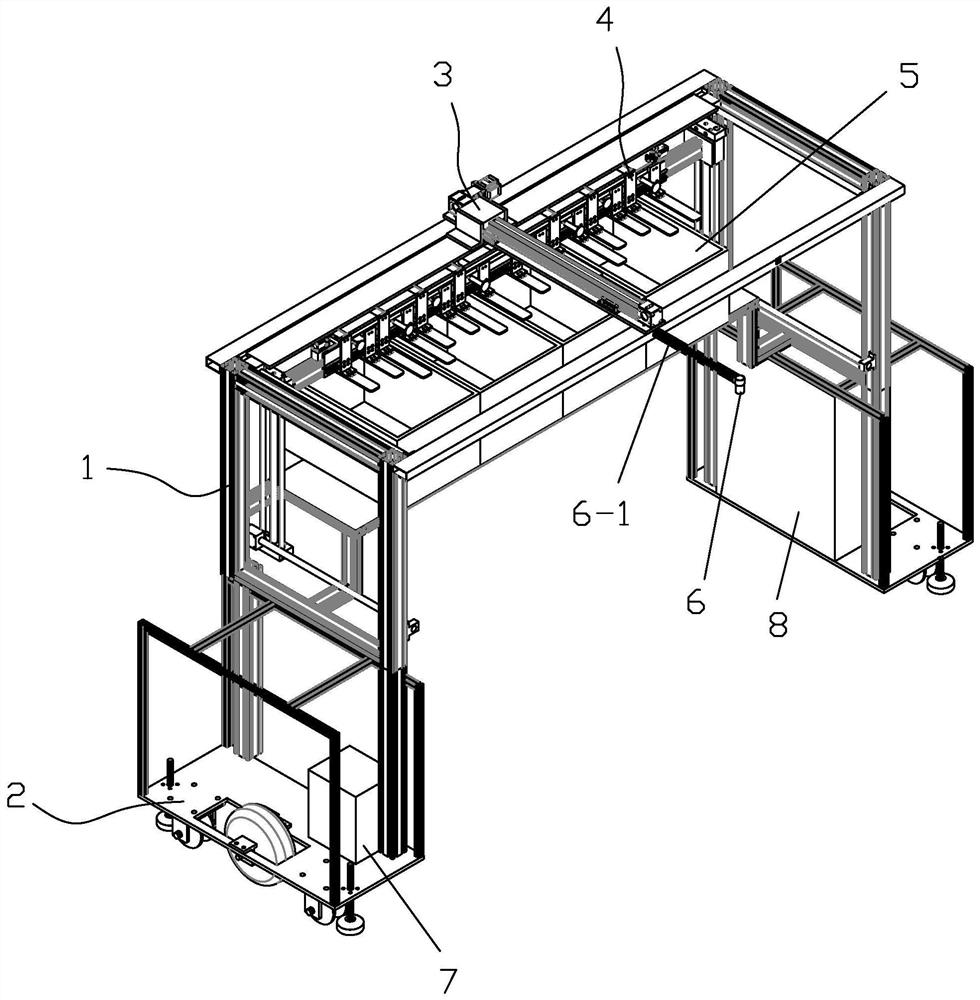 Linear driving type full-automatic harvesting vehicle for hydroponic leaf vegetables