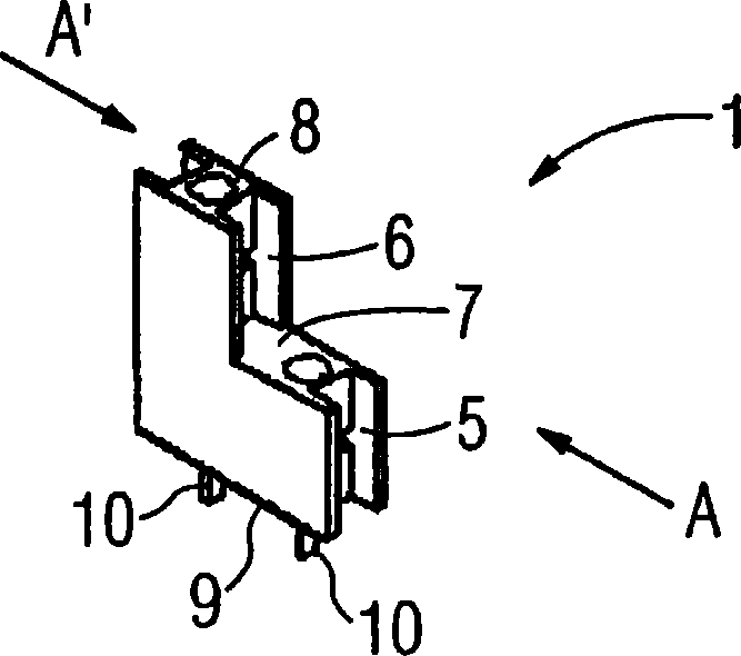 Electromagnetic switch device in particular a contactor